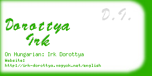 dorottya irk business card